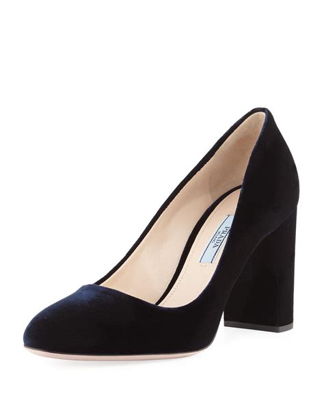 Prada pumps block heel